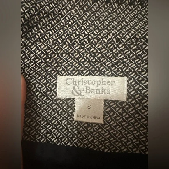 Christopher & Banks Jacket with Mandarin Collar size S - Picture 4 of 7